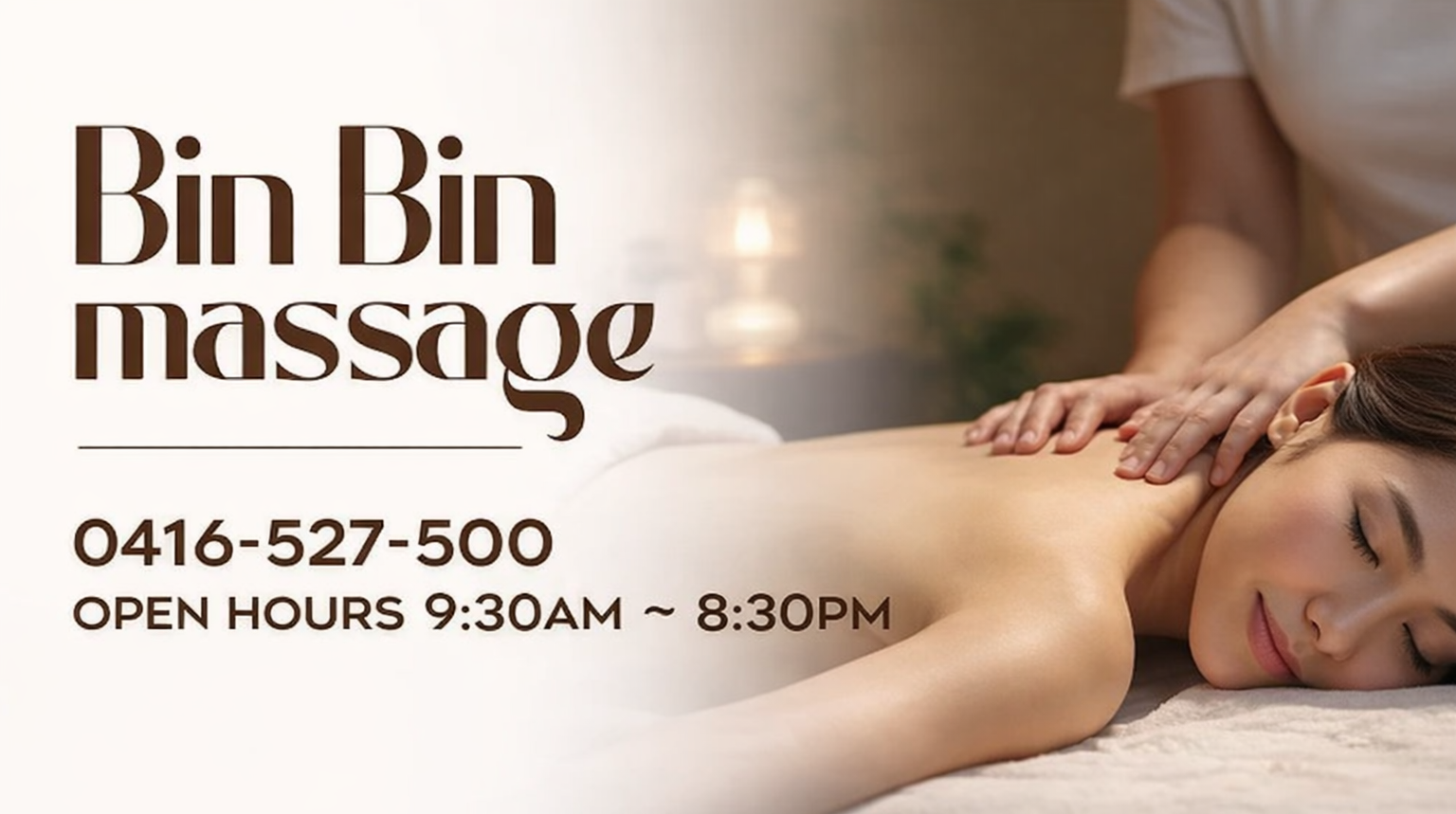 Binbin Massage Information